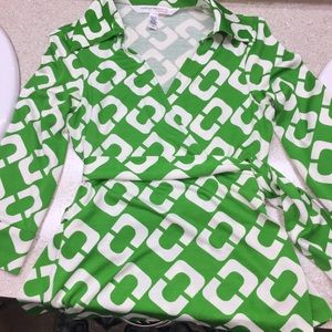 Diane Von Furstenberg wrap blouse